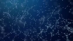 Modern Technological Rotary With Connections And Nodes. Dynamic plexus with numbers. Futuristic technology Abstract lines, triangles and dots. Network Connections Seamless Loop Background Stock Footage