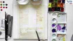 Painting a Door Covered with Bougainvillea: Watercolor Tutorial Instructional Video