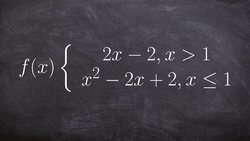 Evaluating a piecewise function for a value Instructional Video
