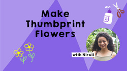 Thumbprint Flower Craft Instructional Video