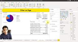 Business Intelligence with Microsoft Power BI - with Material - Applying Filters on a Page Instructional Video