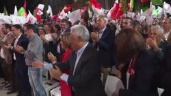 CLEAN : Portugal: Costa campaigns ahead of election News Clip