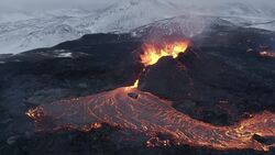 Reykjanes from Above: Drone Captures Iceland's Volcanic Majesty Stock Footage