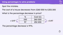 Problem solving with percentages and proportionality Instructional Video