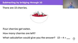 Subtracting numbers that bridge through 10 Instructional Video