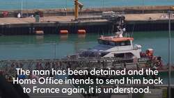 Man deported to France under returns deal re-enters UK on small boat
 News Clip