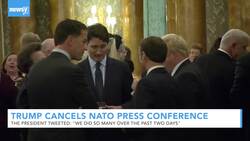 President Trump Cancels NATO Press Conference News Clip