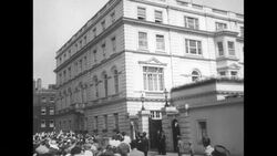 55th birthday of Queen Mother Elizabeth, mother of Queen Elizabeth II, is celebrated at Clarence House in London News Clip