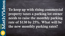 ACT SAT Prep How to calculate percent price increase Instructional Video