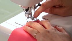 How to Make a Straight Stitch or Topstitch on Sewing Machine Instructional Video