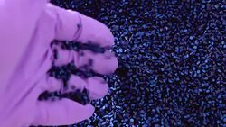 Raw plastic granules for industry Stock Footage