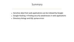 Web Hacker's Toolbox - Tools Used by Successful Hackers - Summary-2 Instructional Video