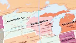 Wisconsin from USA States Stock Footage