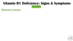 Thiamine (Vit B1) Deficiency Signs & Symptoms (& Why They Occur) Instructional Video