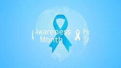 Prostate Cancer Awareness Month - November banner. Stock Footage