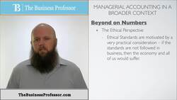 Ethics in Managerial Accounting Instructional Video