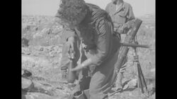 Israeli soldiers fighting in northern Galilee in Palestine (Israel) during 1948 Arab-Israeli War News Clip