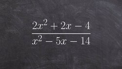 Simplify a rational expression Instructional Video