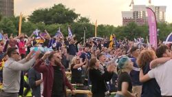 Scotland fans singing national anthem before England v Scotland News Clip