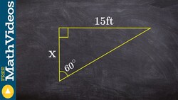 How to find the missing side of a right triangle without a calculator Instructional Video
