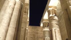 Egypt, Luxor - Temple of Luxor - Hypostyle Hall Stock Footage