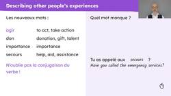 La journée d'un jeune migrant : Extended writing and speaking Instructional Video