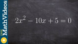 Learn how to complete the square by factoring out a term Instructional Video
