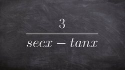 Learn how to simplify a trigonometric rational expression Instructional Video