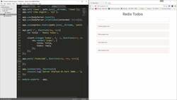 The Full Stack Web Development - Adding Todos To Redis Instructional Video