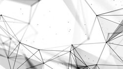 Black Abstract Geometric connected line and dots slow motion Pleasantly moving in space elements of graphic design. Light Plexus cinematic business seamless loop motion background. Stock Footage