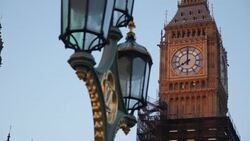 Sunrise over Westminster landmarks News Clip
