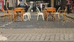 Shoppers and social distancing measures on Oxford Street News Clip