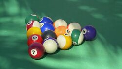 Billiards balls on the table in 4k slow motion 60fps Stock Footage