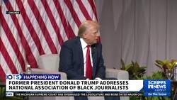 Trump interview panel at NABJ begins with heated exchange News Clip