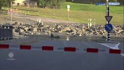 Dramatic aerial footage of Swiss mudslide aftermath News Clip