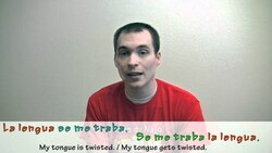 How to say, "My tongue gets twisted" in Spanish (Día 11) Instructional Video