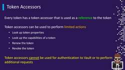 HashiCorp Certified - Vault Associate Course - Token Accessors Instructional Video