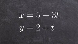 Eliminating your parameter for parametric equations Instructional Video