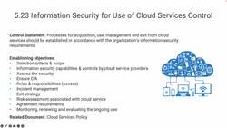 Information security for use of cloud services control Instructional Video