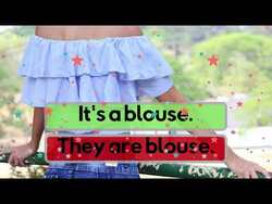 Clothes Vocabulary Plural or Singular | It's a vs They are | ESL Choice Game Instructional Video