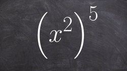 Simplifying an expression by applying the power rule of exponents Instructional Video