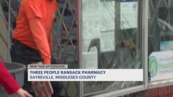 Police: Suspects crash car into Sayreville pharmacy and then ransack store News Clip