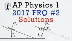 2017 #2 Free Response Question - AP Physics 1 - Exam Solution Instructional Video