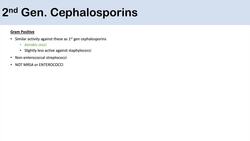 Cephalosporin Antibiotics: 1st to 5th Generation, Mechanism, Side Effects, and Bacterial Targets Instructional Video