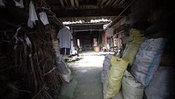 Buildings and lifestyles in Yiqian Old town, Guangchang County Stock Footage