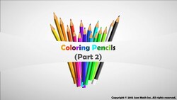 Coloring Pencils (Part 2) (Use the number line to calculate a fraction of a whole) Instructional Video