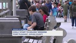 Chilly start to holiday weekend at Point Pleasant Beach, Ocean County News Clip