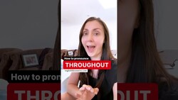 How to Pronounce Throughout #Shorts Instructional Video