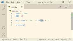 The Ultimate Guide to Python Programming With Python 3.10 - Percent String Substitution Instructional Video