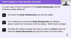 Act 3, Scene 2 of 'A Midsummer Night's Dream': order is restored in the forest Instructional Video